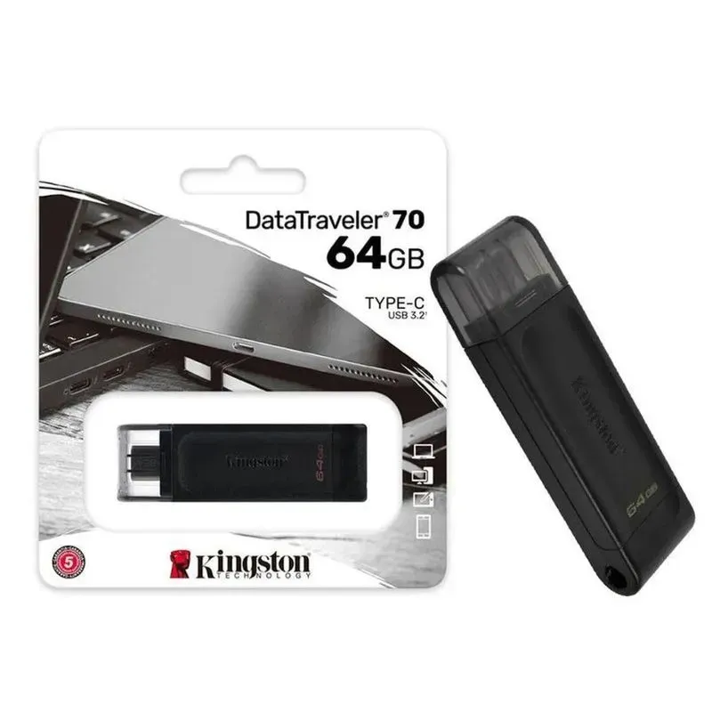 KINGSTON DT70/64GB NEGRA, vista 2